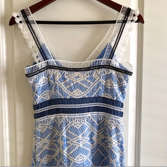 Gianni Bini Tiered blue dress size 4 - Picture 9 of 16